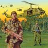 vietnam war art paint by numbers