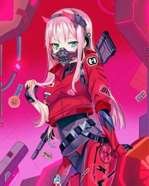 Zero Two Darling In The Franxx paint by numbers