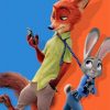 zootopia nick and judy paint by numbers