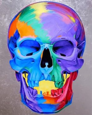 Colorful Skull Paint by numbers