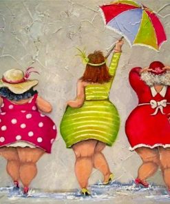 Fat Women Friends Paint by numbers