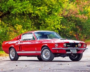 red-car-ford-1967-shelby-gt500-paint-by-numbers