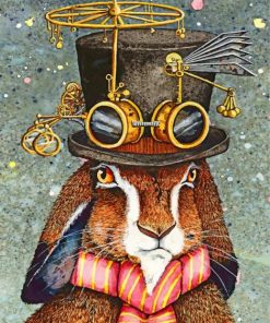 Steampunk Rabbit Paint by numbers