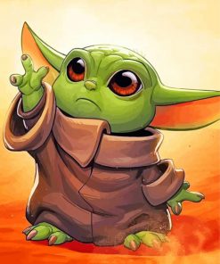 Baby Yoda paint by numbers