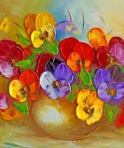 Colorful Flowers Art Paint by numbers