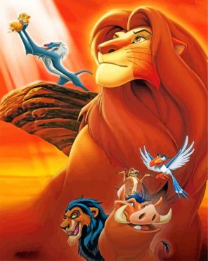 Disney Lion King Paint by numbers