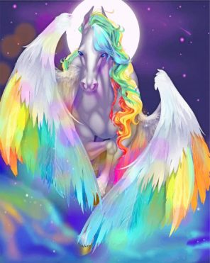 Fantasy Colorful Horse Paint by numbers