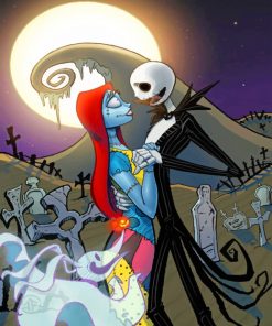 jack-skellington-and-sally-paint-by-number