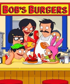 Bobs Burgers Family Paint by numbers