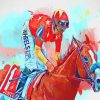 Horse Race Art Paint by numbers