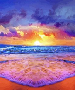 Sunset Seascape Paint by numbers