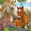 horses-with-birds-and-flowers-paint-by-numbers