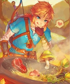 link-breath-of-the-wild-cooking-paint-by-numbers