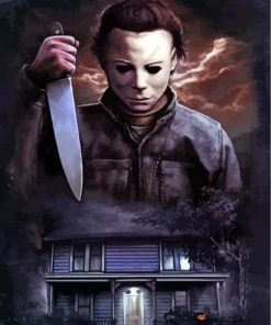 michael myers-paint-by-numbers