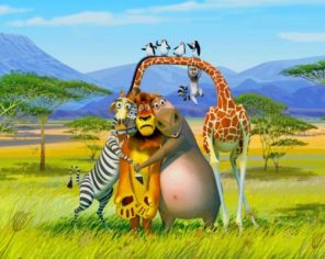 Africa Madagascar Animals Paint by numbers