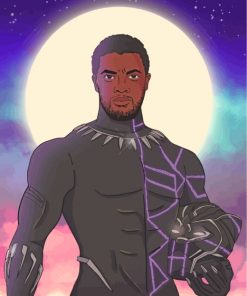 Black Panther Art Paint by numbers