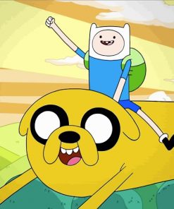 Jack The Dog And Finn The Human Paint by numbers