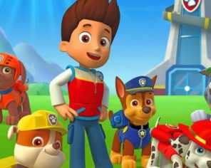 Paw Patrol Paint by numbers