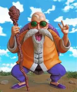 Roshi Dragon Ball Z Paint by numbers