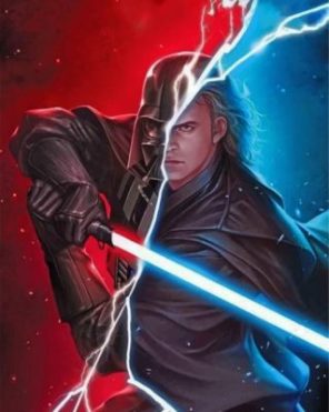 Star Wars Anakin Skywalker Paint by numbers