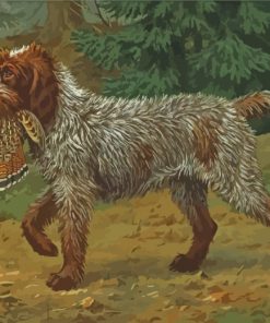 Wirehaired Pointing Griffon Hunting Paint by numbers