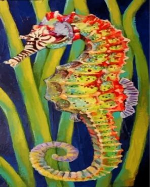 Aesthetic Seahorse Paint by numbers