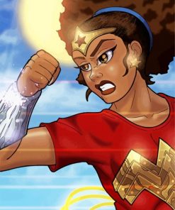 african-american-wonder-woman-paint-by-numbers