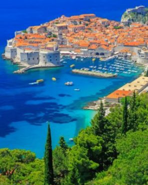 Croatia Walls Of Dubrovnik Paint by numbers