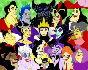 Disney Villains Paint by numbers