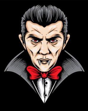 Dracula Illustration Paint by numbers