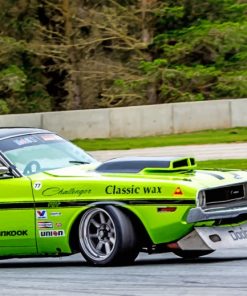 green-dodge-charger-paint-by-numbers