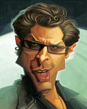 Caricature Ian Malcolm Paint by numbers