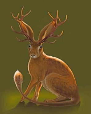 Jackalope Animal Paint by numbers