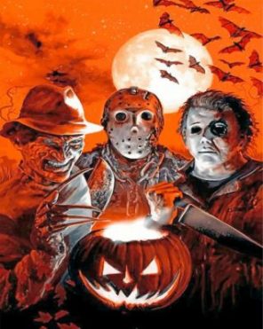 Jason Voorhees And His Friends paint by numbers