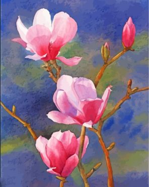 pink-magnolia-paint-by-numbers