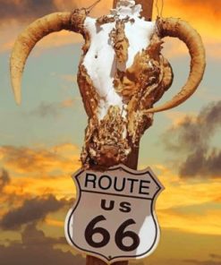 Route Road 66 Trip Paint by numbers