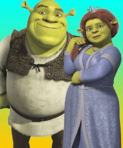 shrek-and-fiona-paint-by-number