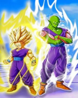 Son Gohan and Piccolo paint by numbers