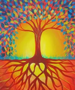 Sunset Tree Of Life paint by numbers