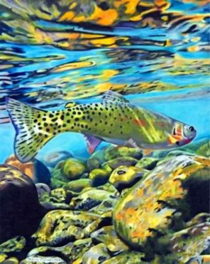 Trout Fish Paint by numbers