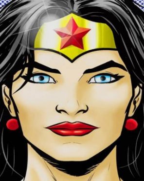 Wonder Woman Portrait Paint by numbers