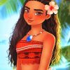 Princess Moana paint by numbers