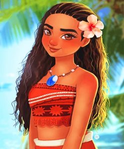 Princess Moana paint by numbers