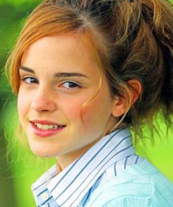 Actress Emma Watson paint by numbers