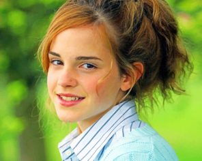 Actress Emma Watson paint by numbers