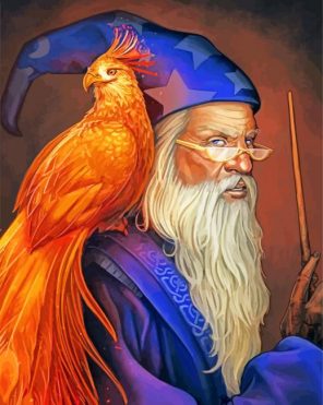 Albus Dumbledore And Fawkes Paint By Numbers