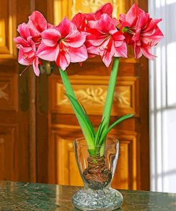 Amaryllis Vase paint by number