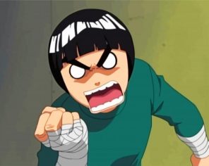 Angry Rock Lee paint by number