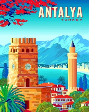 Antalya Turkey paint by numbers