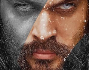 Jason Momoa Aquaman Movie paint by numbers